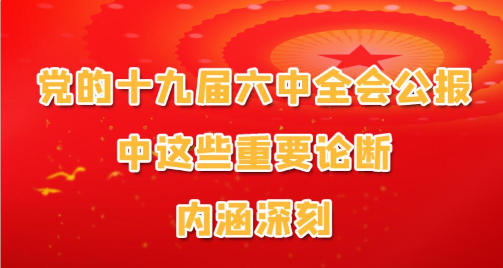 党的十九届六中全会公报中这些重要论断